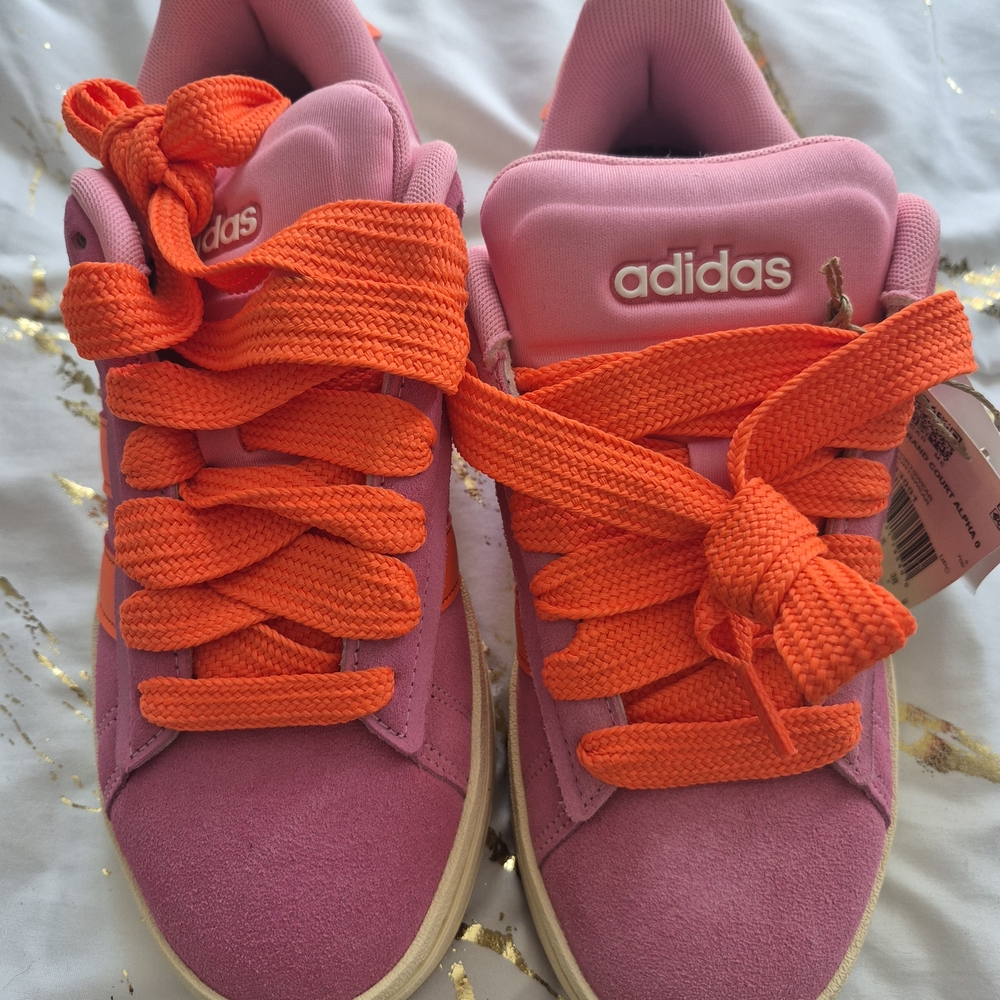 Adidas Pink and Orange Sneakers